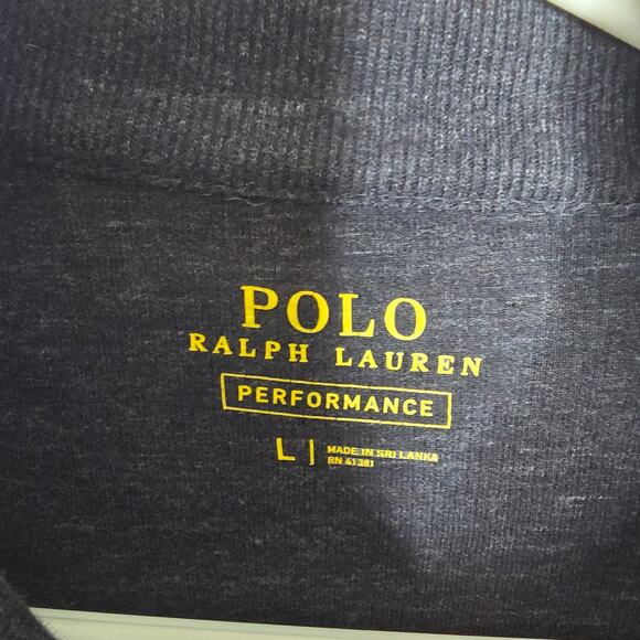 Polo Ralph Lauren Performance Full Zip Gray Sweater Pockets Size Large - Picture 2 of 6